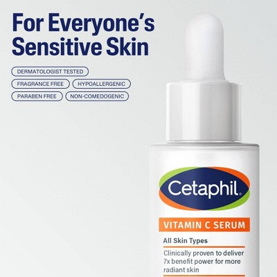 Cetaphil Brightening Vitamin C Face Serum 1fl oz - Missing Box