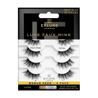 Eylure Faux Mink Royal False Eyelashes 4ct - Imperfect Box