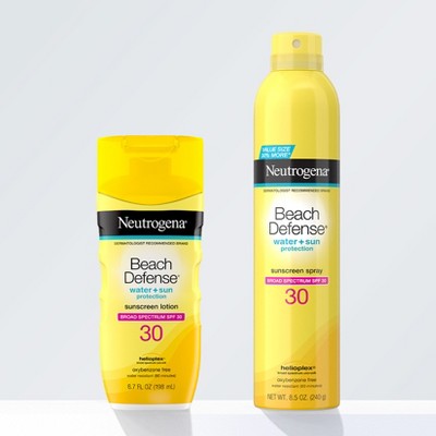 Neutrogena Beach Defense Sunscreen Spray SPF 30 8.5oz - Imperfect Container
