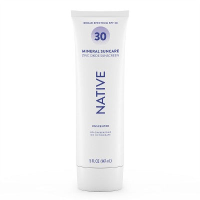 Native Mineral Sunscreen Unscented SPF 30 5 fl oz - Imperfect Container