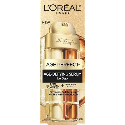 L'Oreal Paris Age Perfect Le Duo Skin Renewing & Vitamin C Serum 1 fl oz - Missing Box