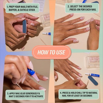 Chillhouse Chill Tips Fake Nails Design Studio Sea Siren 24ct - Imperfect Box