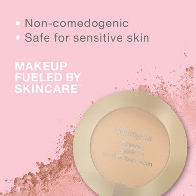 Neutrogena Mineral Sheers Compact Powder Foundation 40 Nude 0.34oz - New