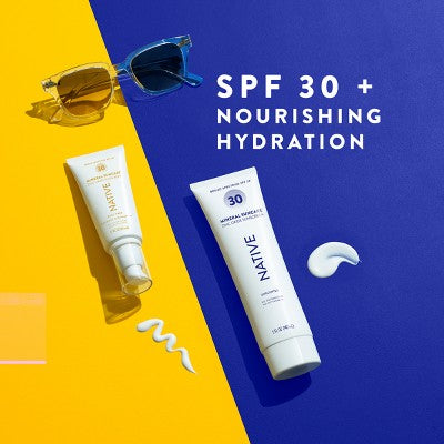 Native Mineral Sunscreen Unscented SPF 30 5 fl oz - Imperfect Container
