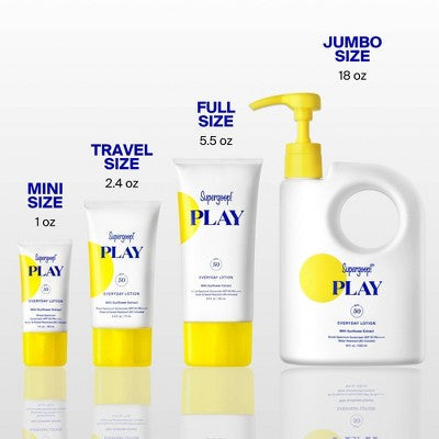 Supergoop! PLAY Everyday Hydrating Body & Face Sunscreen Lotion SPF 50 18 fl oz - Imperfect Container