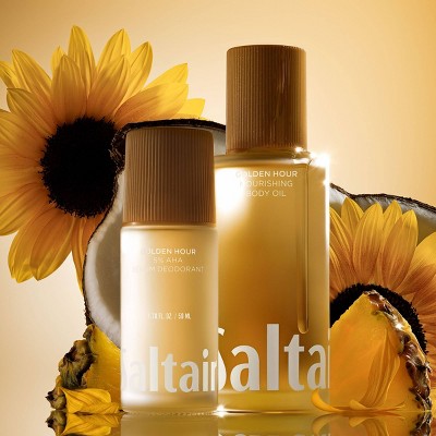 Saltair Nourishing Body Oil For Dewy and Glowing Skin Golden Hour 4 fl oz - Missing Lid