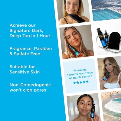 Bondi Sands 1 Hour Express Fragrance Free Self-Tanning Face Mist 2.36 fl oz - New