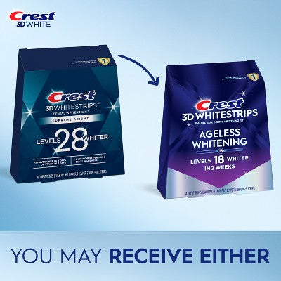 Crest 3D Whitestrips Ageless Whitening Whitening Kit  14ct - Missing Box