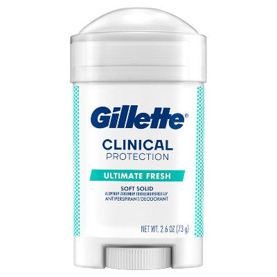 Gillette Clinical Soft Invisible Solid Ultimate Fresh Antiperspirant & Deodorant 2.6oz - Imperfect Box