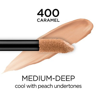 L'Oreal Paris Infallible Full Waterproof Concealer 400 Caramel 0.33 fl oz - New
