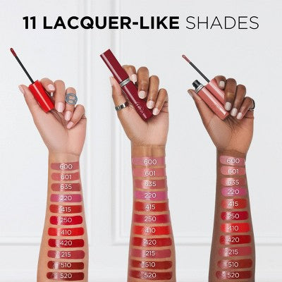 L'Oreal Paris Infallible Lacque Resistance Liquid Lipstick Drunk in Rose 0.13 fl oz - New
