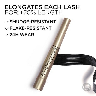L'Oreal Paris Telescopic Original Mascara 905 Black 0.27 fl oz - Imperfect Box