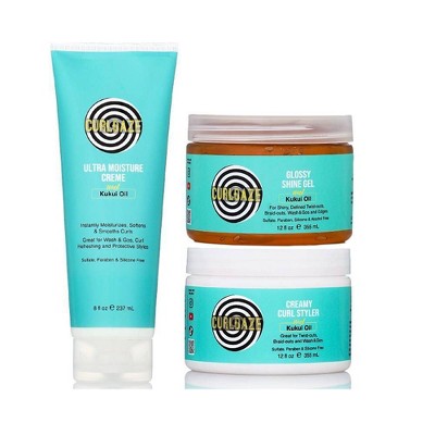 CurlDaze Shine Gel with Kukui 12 fl oz - Imperfect Container