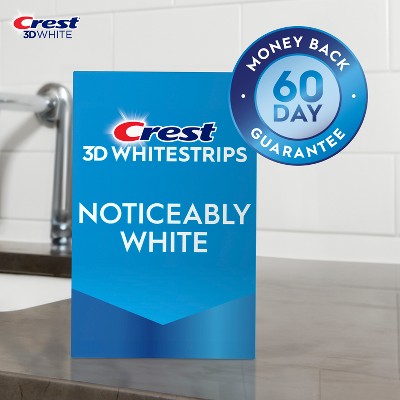 Crest 3DWhitestrips Noticeably White At-home Teeth Whitening Kit 10 Treatments - Missing Box