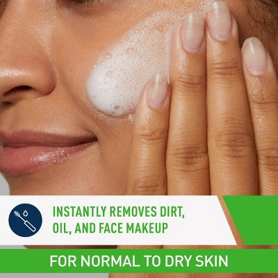 CeraVe Hydrating Cream-to-Foam Face Wash with Hyaluronic Acid 16 fl oz - Small Amount Missing
