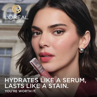 L'Oreal Paris Paradise Hyaluron Tint Lip Stain Serum 004 Tea Time 0.16 fl oz - Imperfect Container
