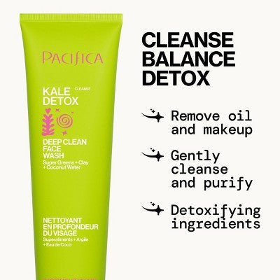 Pacifica Kale Detox Deep Cleansing Face Wash Scented 5 fl oz - Imperfect Container