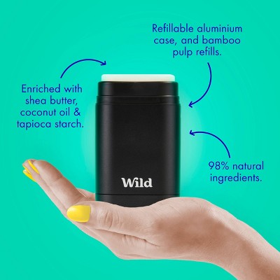 Wild Cosmetics Navy Flower Case with Starter Kit Coconut & Vanilla 5.29oz - Missing Box