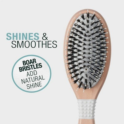 Conair Ceramic Wood Nylon & Boar Bristle Cushion Hair Brush - Imperfect Box