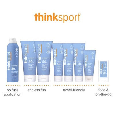 thinksport All Sheer Mineral Sunscreen Spray SPF 50 6oz - Imperfect Container