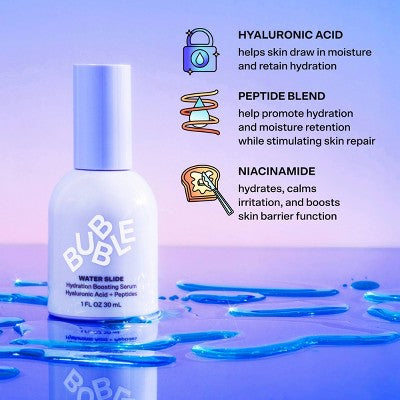 Bubble Skincare Water Slide Hydrating Serum 1 fl oz - Missing Box