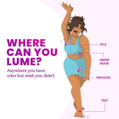 Lume Whole Body Deodorant Spray Lavender 3.6oz - Imperfect Container
