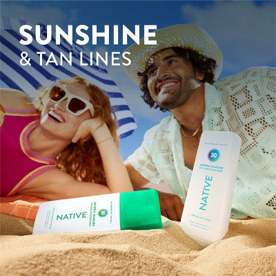 Native Mineral Sunscreen with Zinc Oxide Unscented SPF 30 7oz - Imperfect Container