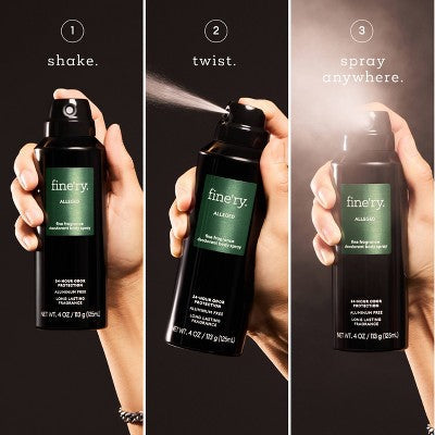 fine'ry. Men's Deodorant Spray Alleged 4oz - Imperfect Container