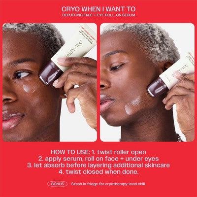 Party of You Puffy Face + Under Eye Caffeine Serum Cryo When I Want To 1oz - Imperfect Box