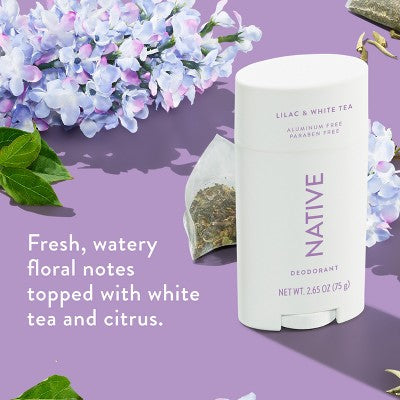 Native Solid Deodorant Lilac & White Tea 2.65oz - Imperfect Container
