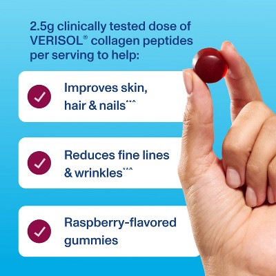 Vital Proteins Collagen Gummies Raspberry 120ct - Imperfect Container