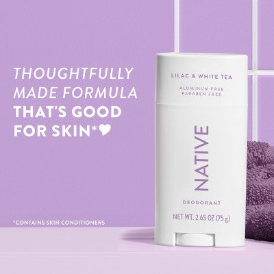 Native Solid Deodorant Lilac & White Tea 2.65oz - Imperfect Container