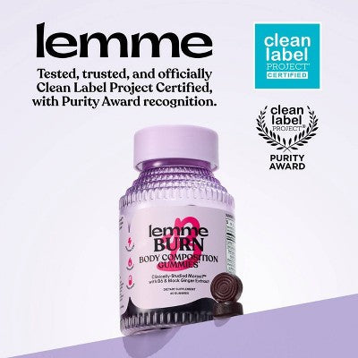 Lemme Burn Gummies  60ct - Imperfect Container
