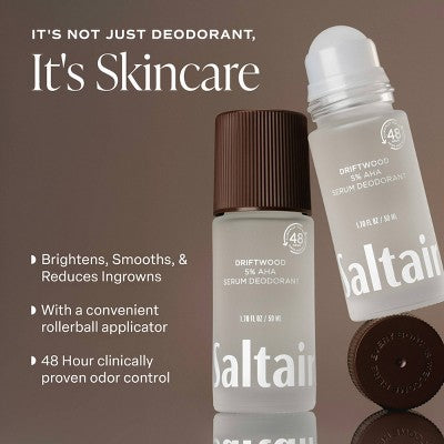 Saltair Serum Deodorant Driftwood 1.76 fl oz - Imperfect Container
