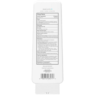Native Mineral Sunscreen with Zinc Oxide Vanilla Milk & Shea SPF 30 7oz - Imperfect Container