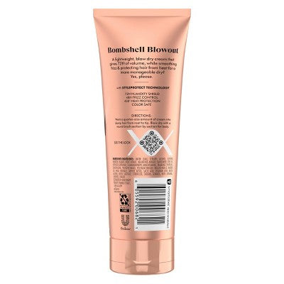 Nexxus Weightless Style Smooth & Full Blow Dry Balm Volumizing Hair Cream 6 fl oz - New