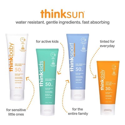 thinksport All Sheer Mineral Sunscreen Spray SPF 50 6oz - Imperfect Container