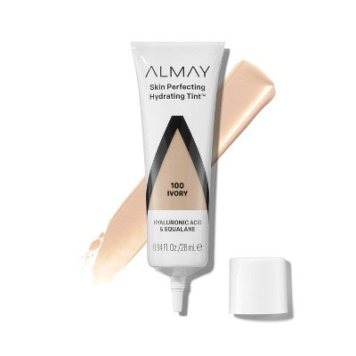 Almay Hydrating Lightweight with Light Coverage Liquid Foundation Tint 100 Ivory 0.94 fl oz - New
