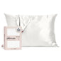 Kitsch Queen Size Thread Count; Satin Standard Pillowcase Ivory - Imperfect Box