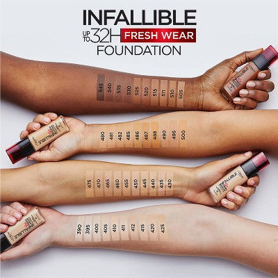 L'Oreal Paris Infallible 32HR Fresh Wear Foundation with SPF 25 460 Golden Beige 1 fl oz - New