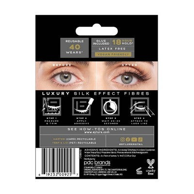 Eylure Faux Mink Royal False Eyelashes 4ct - Imperfect Box