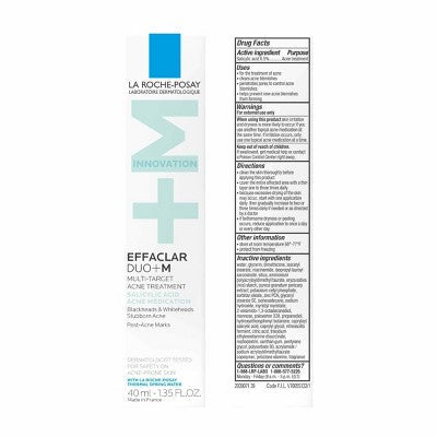La Roche Posay Effaclar Duo + M Multi Target Acne Treatment Travel Size 1.35 fl oz - Imperfect Box