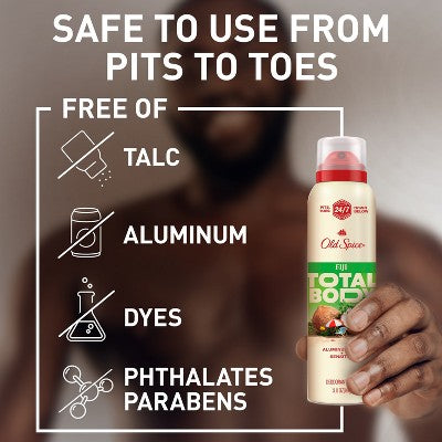 Old Spice Whole Body Spray Deodorant for Men Fiji 3.5oz - Missing Lid