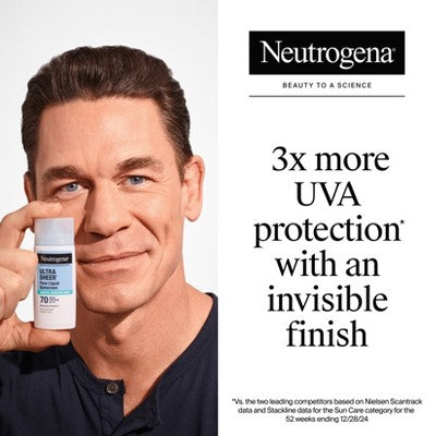 Neutrogena Ultra Sheer Mineral Face Liquid Sunscreen SPF 70 1.4 fl oz - Missing Box