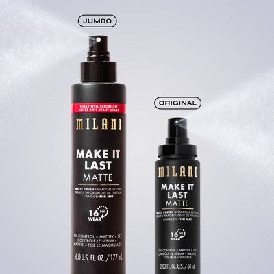 Milani Make It Last Matte Finish Charcoal Setting Spray 6 fl oz - Imperfect Container