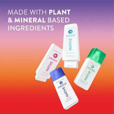 Native Mineral Sunscreen with Zinc Oxide Vanilla Milk & Shea SPF 30 7oz - Imperfect Container