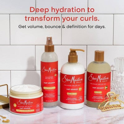 SheaMoisture Curl Stretch Refresher Spray Kalahari Melon Oil & Marula Oil Infused 8 fl oz - New