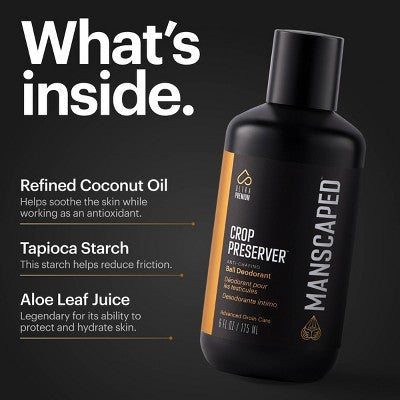 MANSCAPED Crop Preserver Men's Groin and Body Deodorant 6 fl oz - Imperfect Container