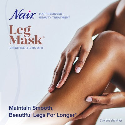 Nair Hair Remover Beauty Treatment Charcoal Clay Leg Mask 8.0oz - New