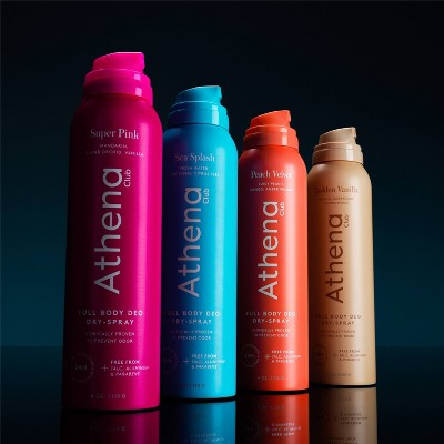 Athena Club Dry Touch Deo Body Spray Golden Vanilla 4oz - Missing Lid